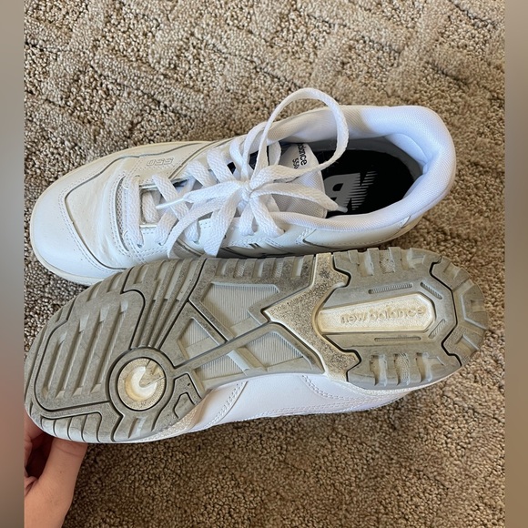 Kids white New Balance 550 size:6 - Picture 4 of 5